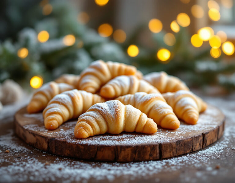 Medialunas de Vainilla sin Huevo – Galletas Navideñas Clásicas