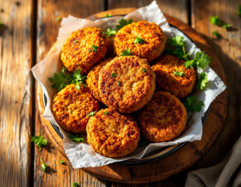 Vegetarian Patties Recipe – Egyptian Ta’ameya Style