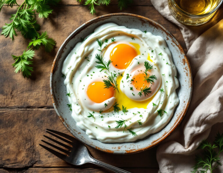 Huevos Escalfados con Yogur – Cocina Africana