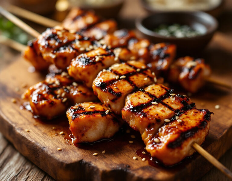 Yakitori Auténtico – Brochetas Japonesas de Pollo