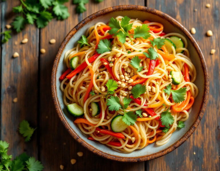 Receta de Yam Woon Sen – Ensalada Tailandesa de Fideos de Cristal