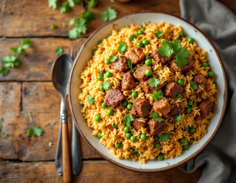 Receta de Aeropuerto – Arroz peruano con carne