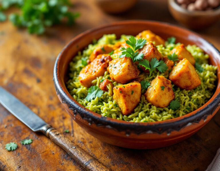 Arroz con Pollo Peruano – Receta Auténtica y Fácil