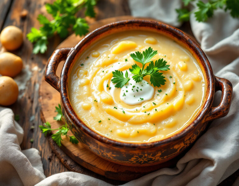 Bramborová polévka – Sopa de patatas checa