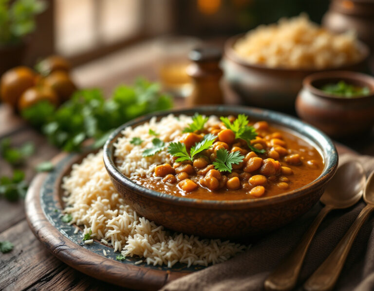 Dal Chawal – Receta Auténtica Pakistaní de Lentejas con Arroz