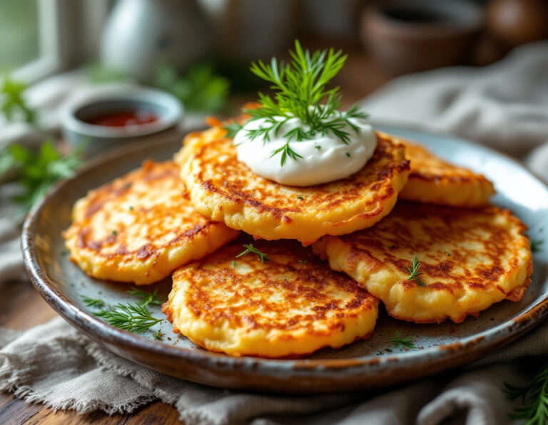 Receta Auténtica de Deruny – Tortitas de Patata Ucranianas