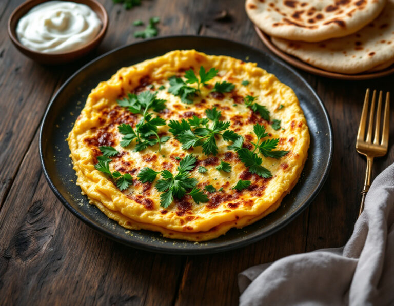Eijeh Receta Siria – Tortilla Oriental de Hierbas