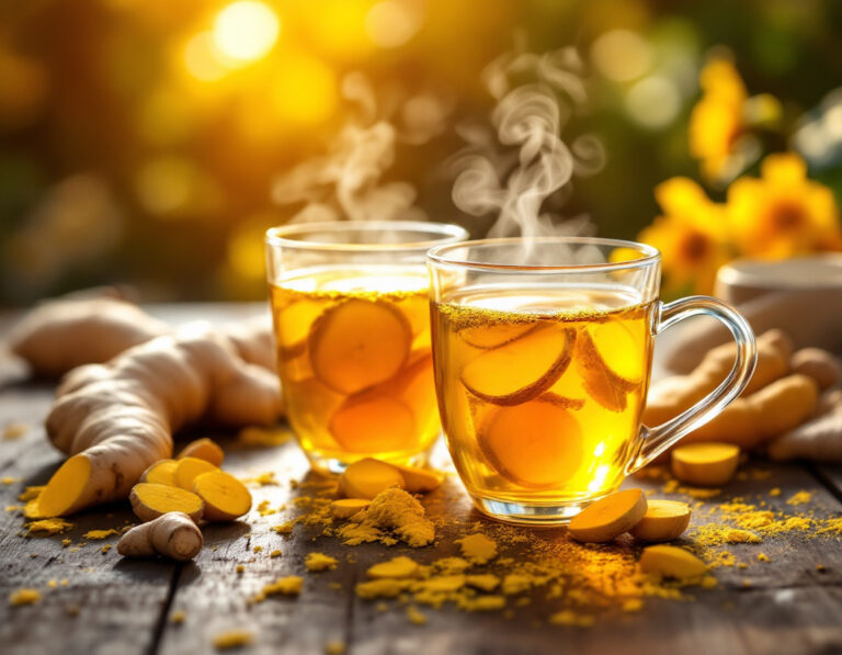 Golden Turmeric Ginger Tea – Healing Ayurvedic Recipe