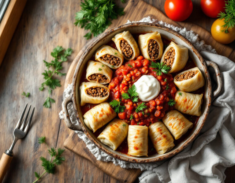 Receta de Holubtsi – Rollitos de Col Ucranianos Tradicionales