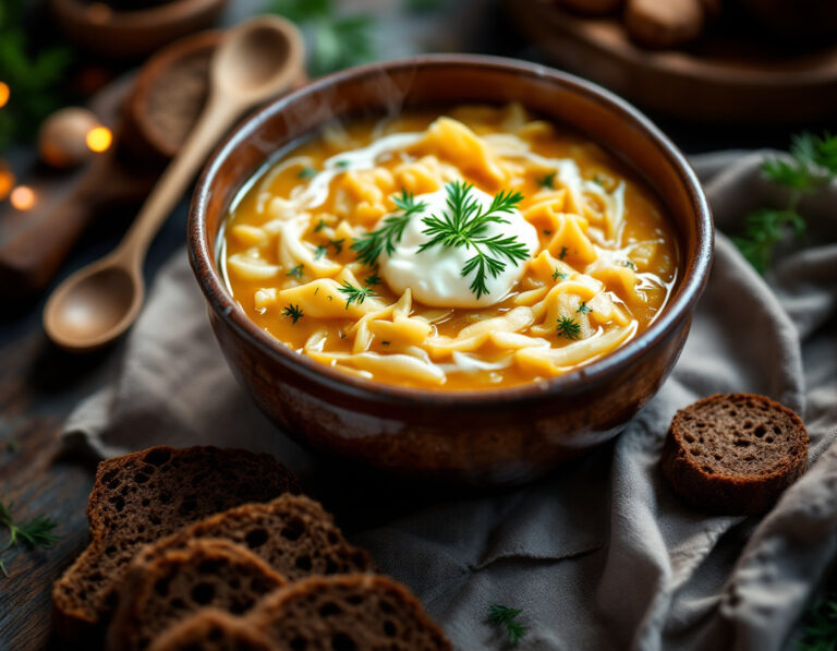 Kapusniak Ucraniano – Sopa Tradicional de Chucrut