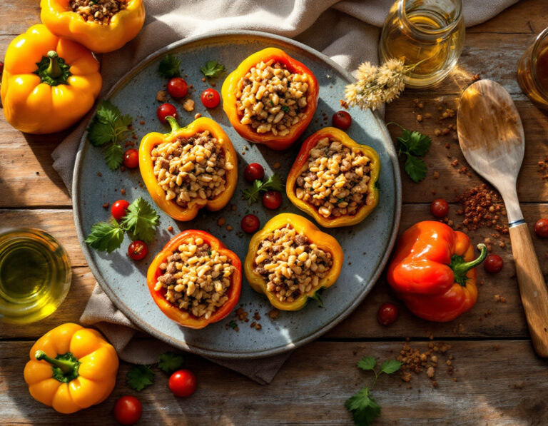 Pimientos Rellenos Kosovares – Receta Auténtica y Fácil