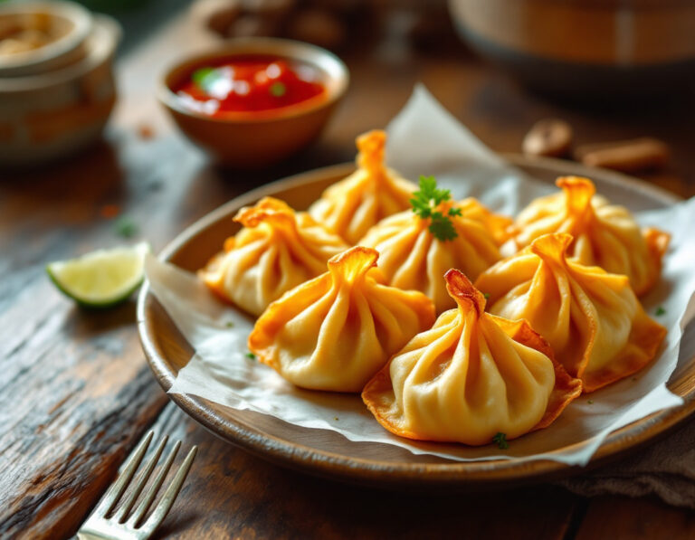 Receta de Kothey Momo – Empanadillas Nepalesas Fritas