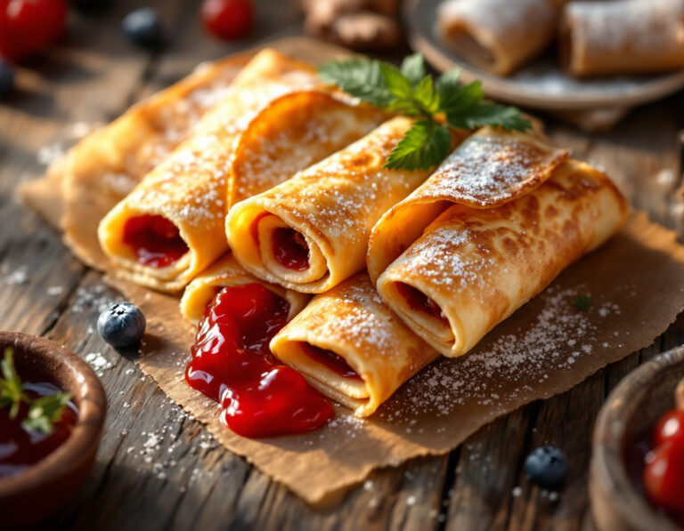 Receta de Palačinke Croatas – Crêpes Finas Originales