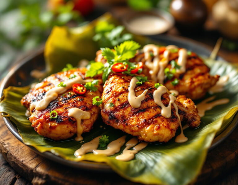 Receta de Pollo a la Parrilla Malayo – Ayam Percik