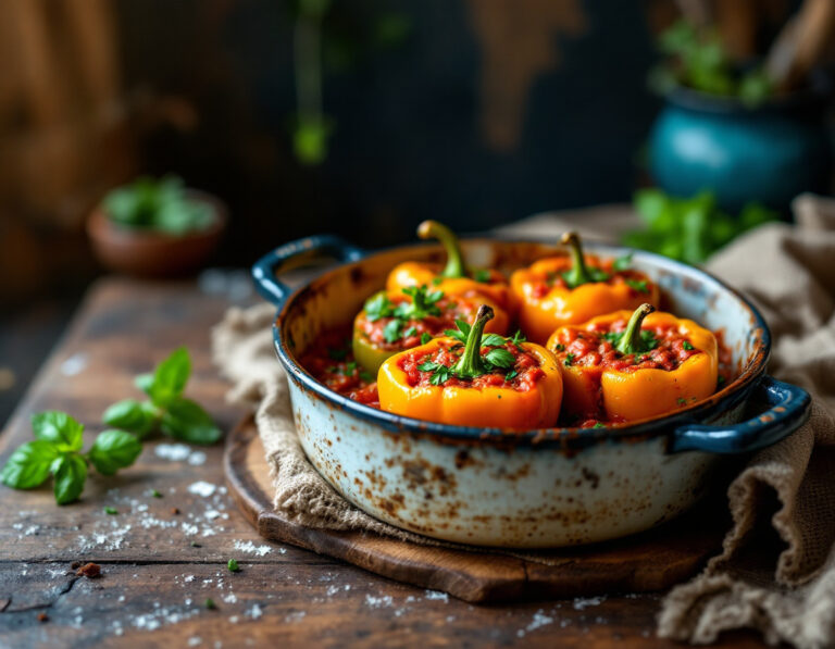 Pimientos rellenos macedonios – Receta tradicional y fácil