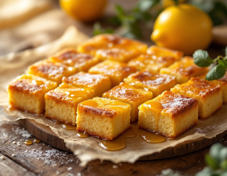 Receta de Bizcocho de Sémola Macedonio – Revani con Almíbar