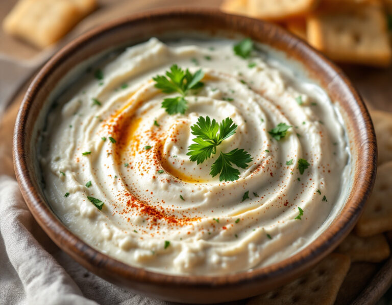 Receta de Dip de Queso Macedonio – Cremoso Dip de Kajmak