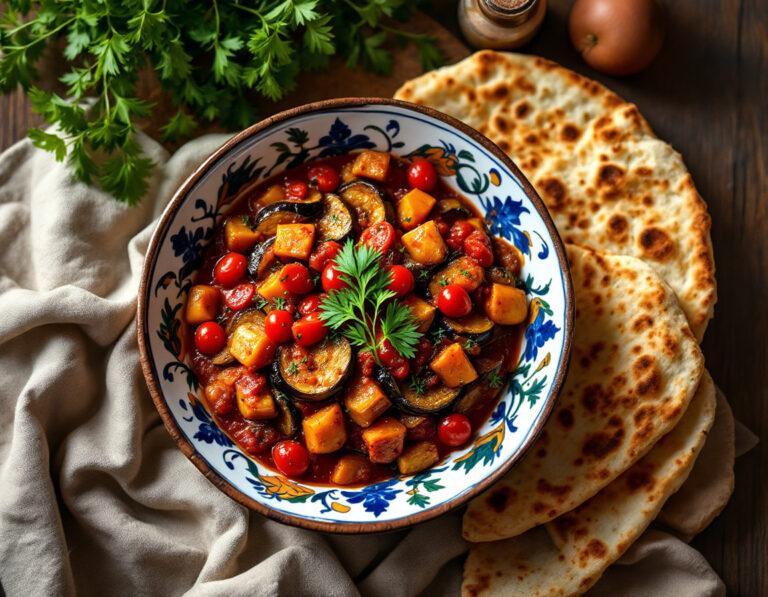 Receta de Mirza Ghasemi – Plato Persa de Berenjena y Tomate