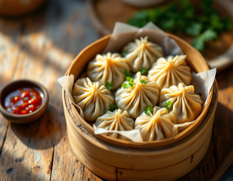 Receta Auténtica de Momo – Empanadillas Nepalesesas al Vapor