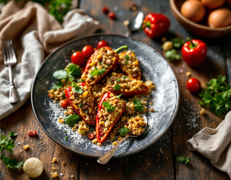 Pimientos Rellenos Montenegrinos – Receta Auténtica