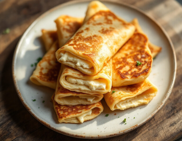 Receta de Nalisniki – Cómo hacer crepes ucranianos rellenos