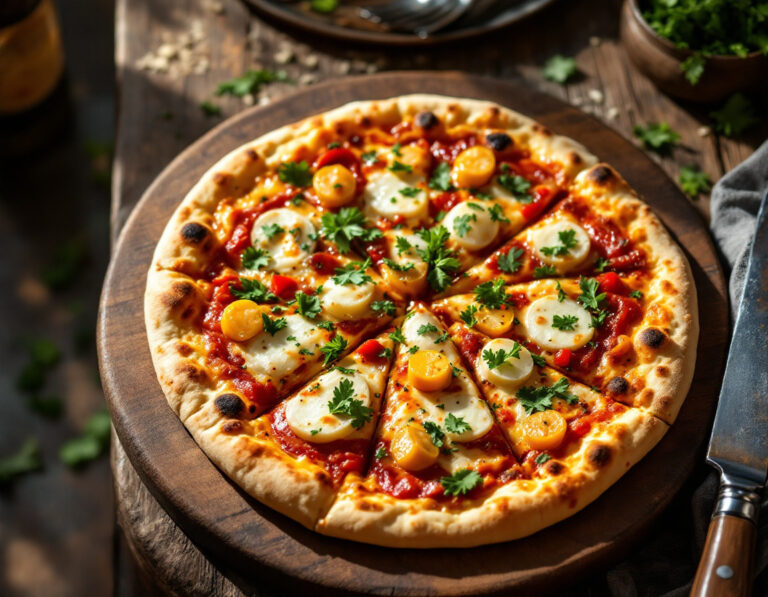 Pizza Nepalesa de Harina de Arroz – Receta Auténtica