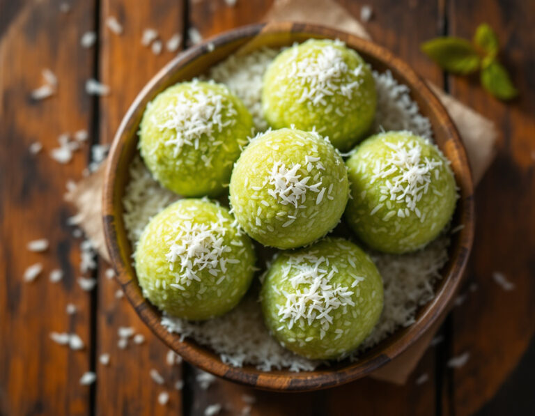 Ondeh Ondeh – Bolitas de Arroz con Coco Malayas