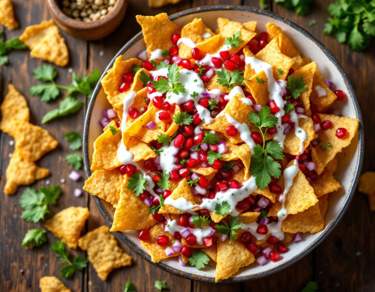 Ensalada de Street Food Pakistaní – Chaat Papri