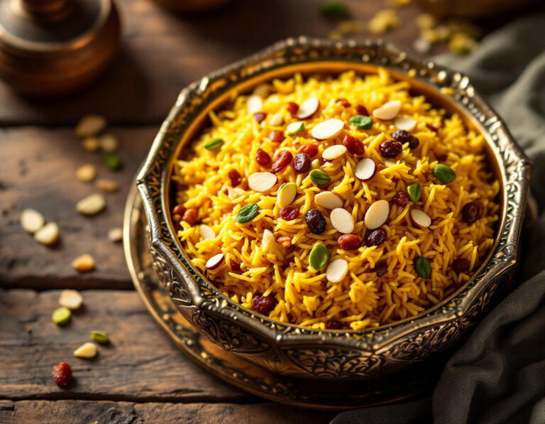 Arroz dulce pakistaní – Zarda tradicional