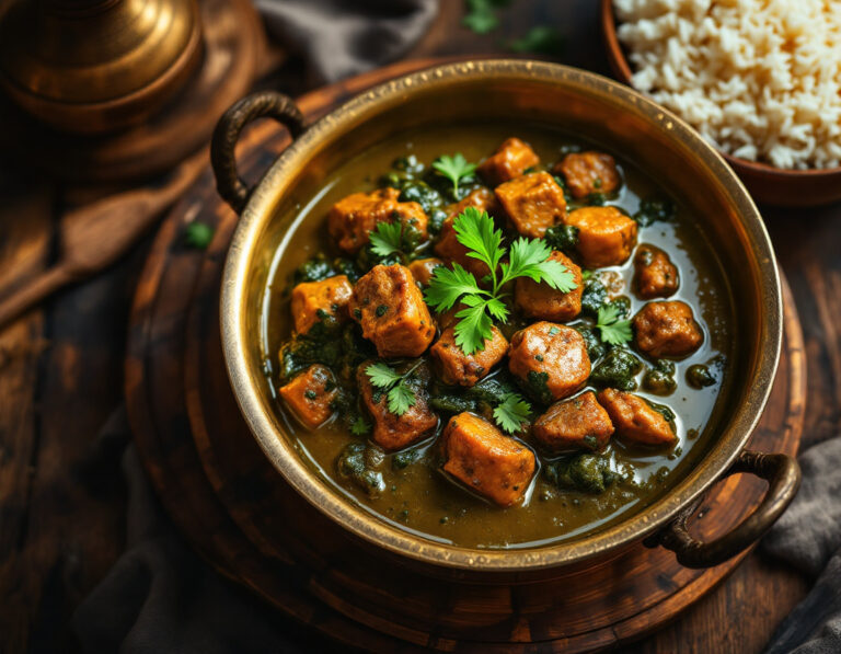 Receta de Palak Gosht – Curry Pakistaní de Espinacas con Carne