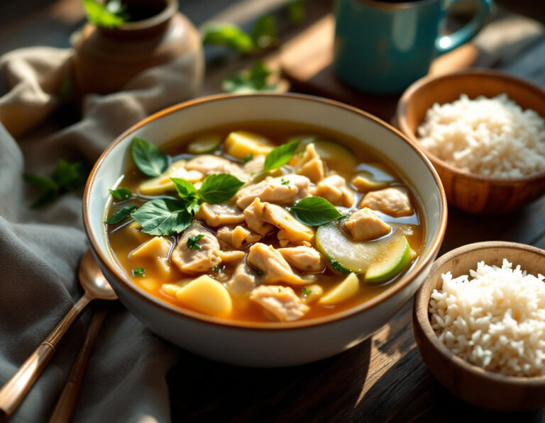 Receta de Sopa de Pollo Filipina – Tinola Soup