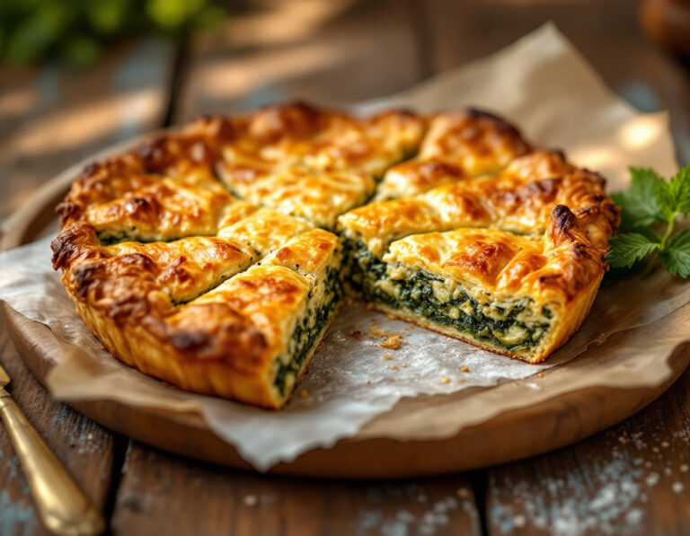 Pite me Spinaq – Börek albanés de espinacas