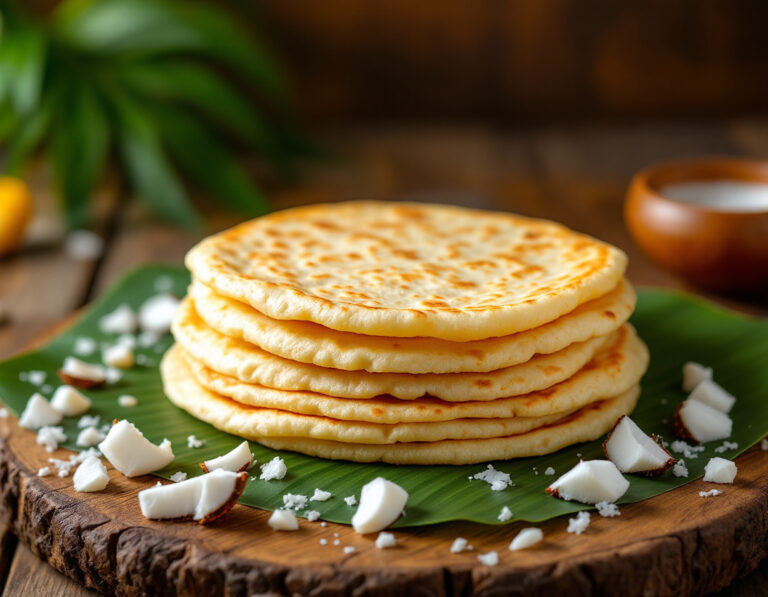 Receta de Pol Roti – Pan de Coco Auténtico de Sri Lanka