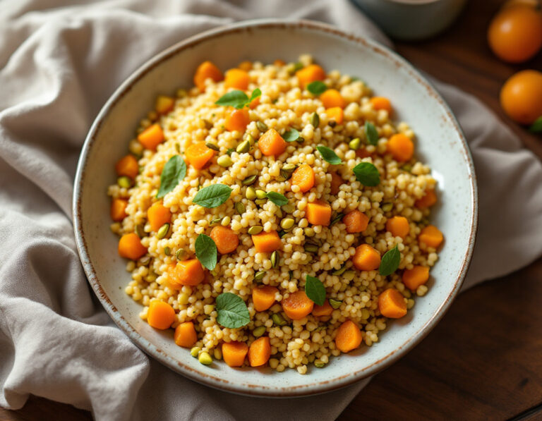 Couscous Salad with Apricots and Pistachios Recipe