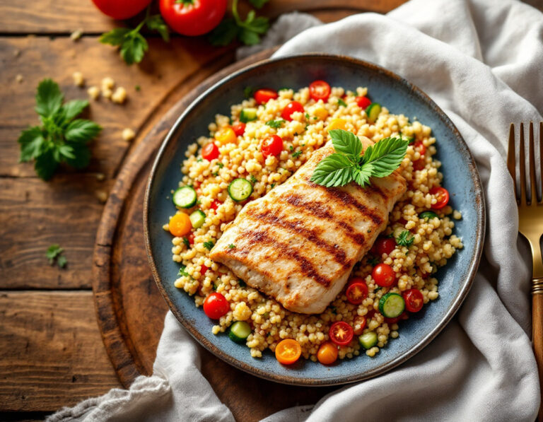 Couscous Salad with Chicken Breast – North African Recipe