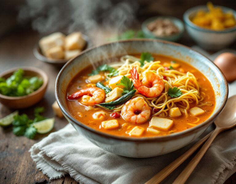 Laksa Curry Noodle Soup Recipe – Authentic Malaysian
