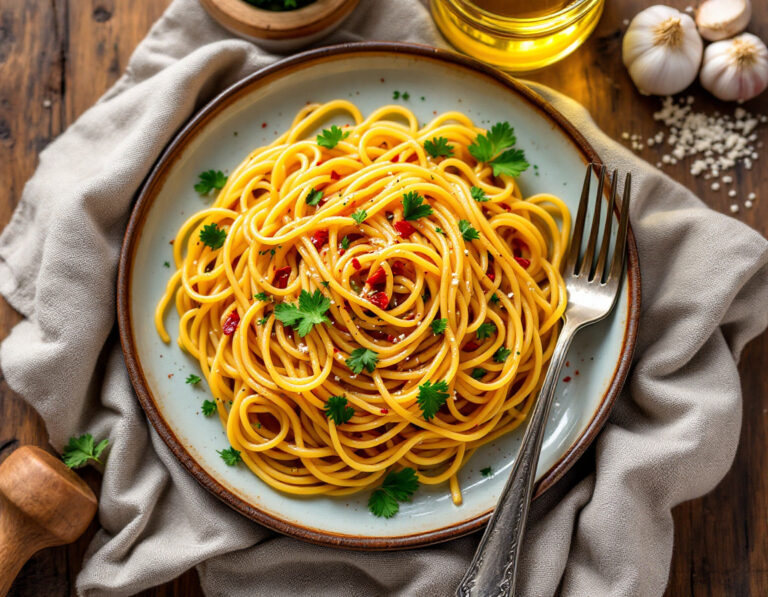 Pasta Aglio Olio Peperoncino Recipe – Authentic Italian