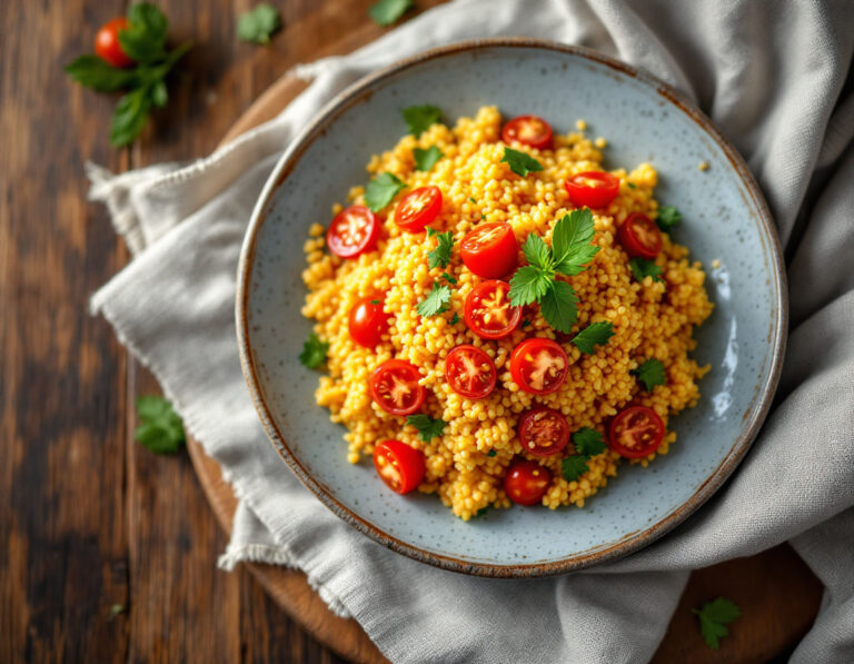 Spicy Tomato Couscous Recipe | African Cuisine