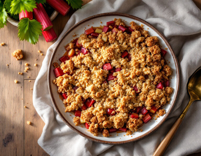 Rhubarb Crumble – Ethiopian-Style with Berbere