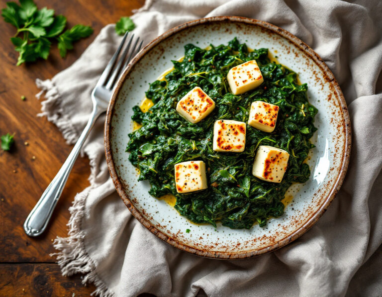 Saag Paneer Recipe – Creamy Spinach with Indian Cheese