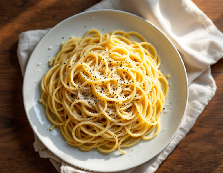 Spaghetti Cacio e Pepe Recipe – Creamy in 15 Minutes