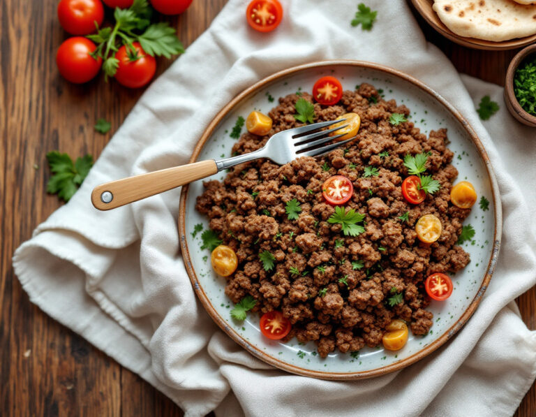 Turkish Ground Meat Recipe – Kıymalı Pide from Scratch