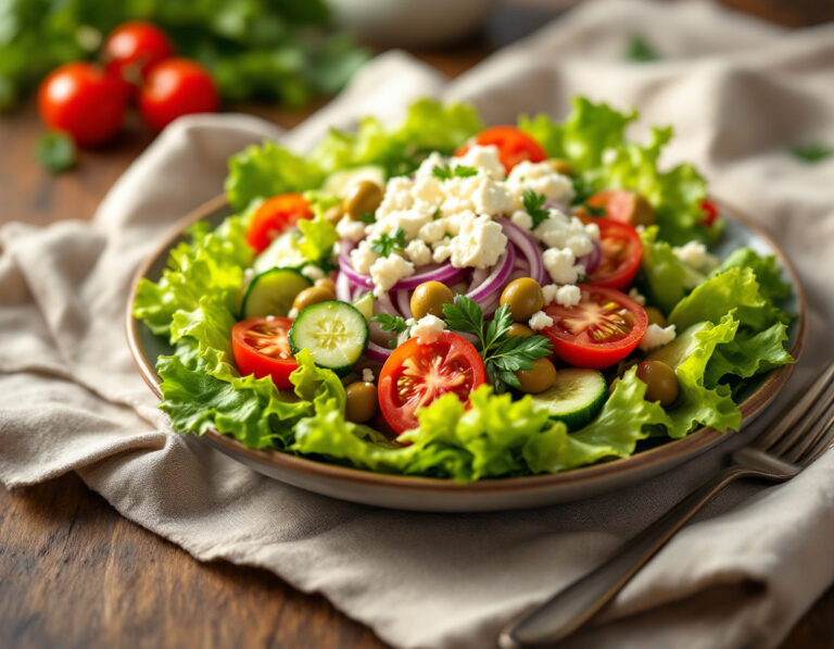 American Greek Salad Recipe – Fresh & Delicious