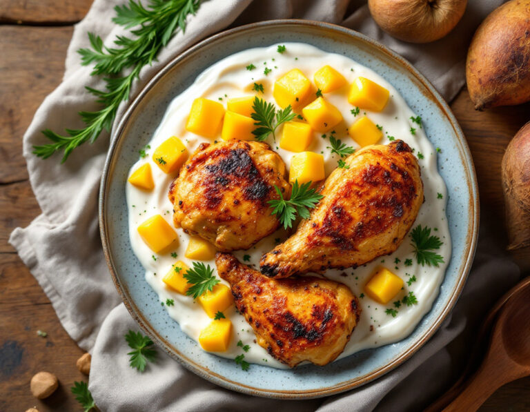 Brazilian Chicken with Coconut Milk and Mango