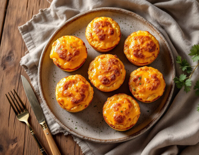 Egyptian Cheese Burger Muffins Recipe – Savory & Spiced