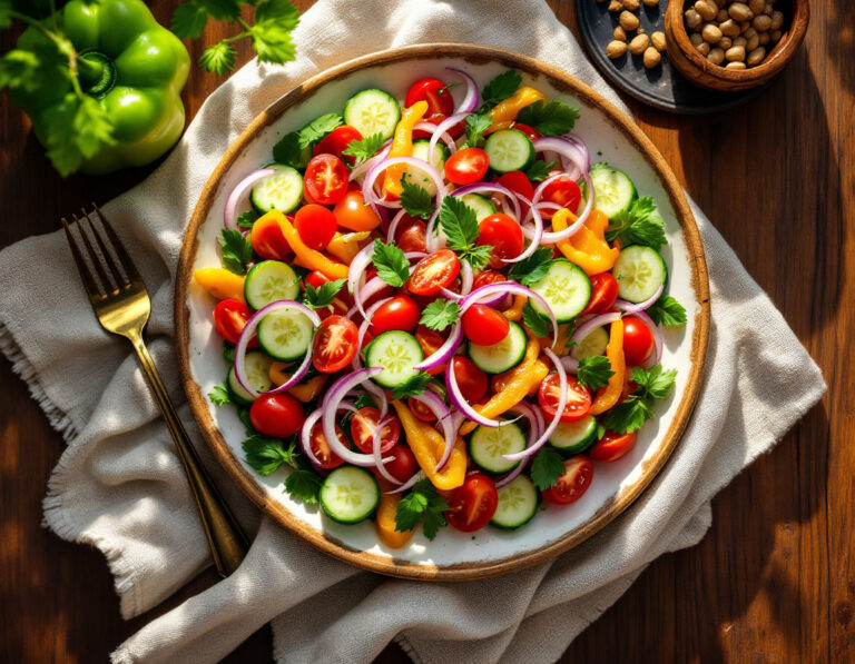 Çoban Salatası Recipe – Turkish Shepherd Salad