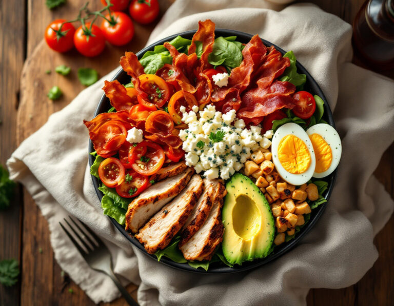 Cobb Salad Recipe – Classic American Layered Salad