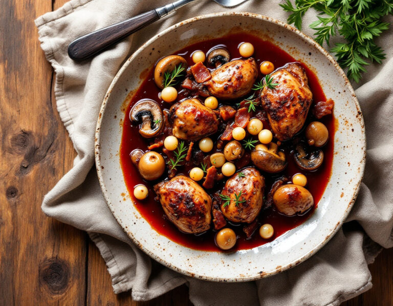 Coq au Vin Recipe – Classic French Chicken in Wine