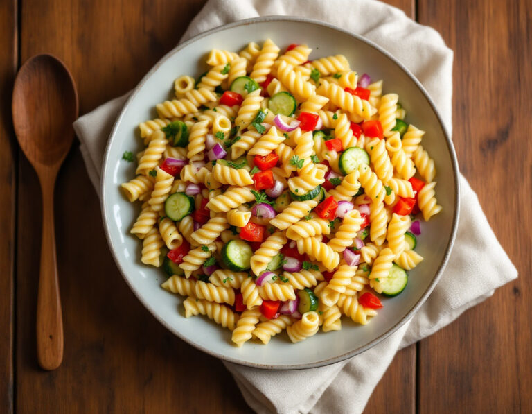 German Pasta Salad Recipe – Classic & Creamy