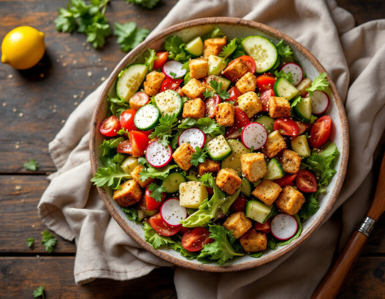 Syrian Fattoush Recipe – Authentic Bread Salad